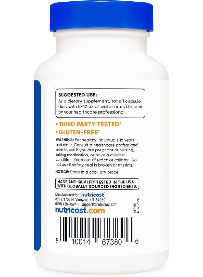 Nutricost, Calcium D-Glucarate, 500 mg, 120 Capsules - Image 3